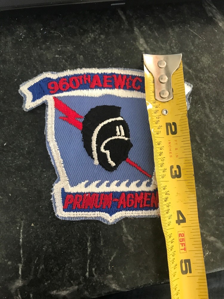960th AEW Early Warning Control Squadron Rare 70s Patch 4” USAF Air Force