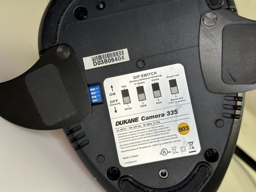 Dukane Document Camera 335 Flexible Document Overhead Projector Digital USB