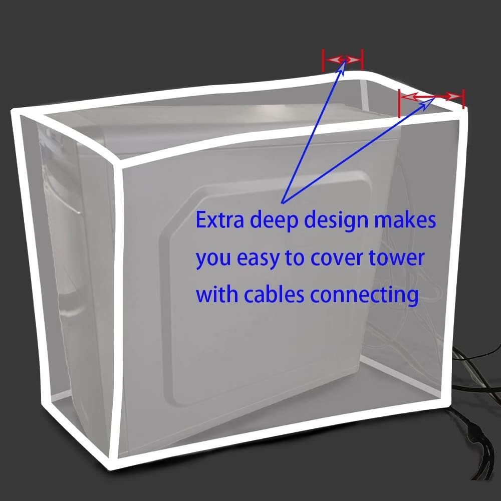 CPU Dust Cover Large Size CPU Computer Desktop Gaming PC Mid-Tower Full Body