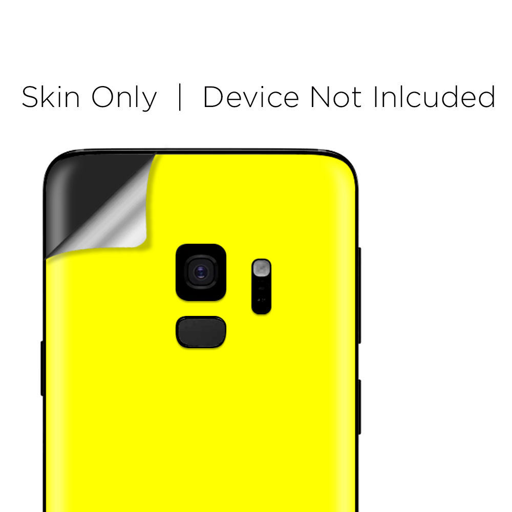 Samsung Galaxy S9 Skins Wrap - Bright Yellow