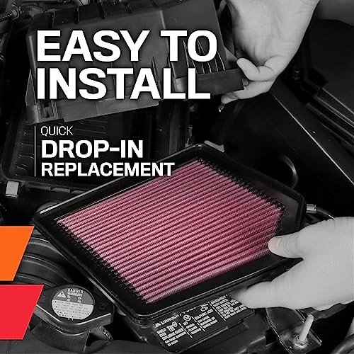 Engine Air Filter: High Performance, Premium, Washable, Replacement Filter,