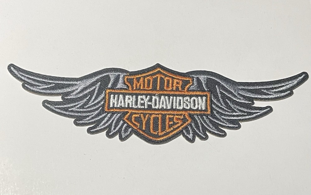 6” Harley Davidson Motorcycles  Big Wings Iron On Patch