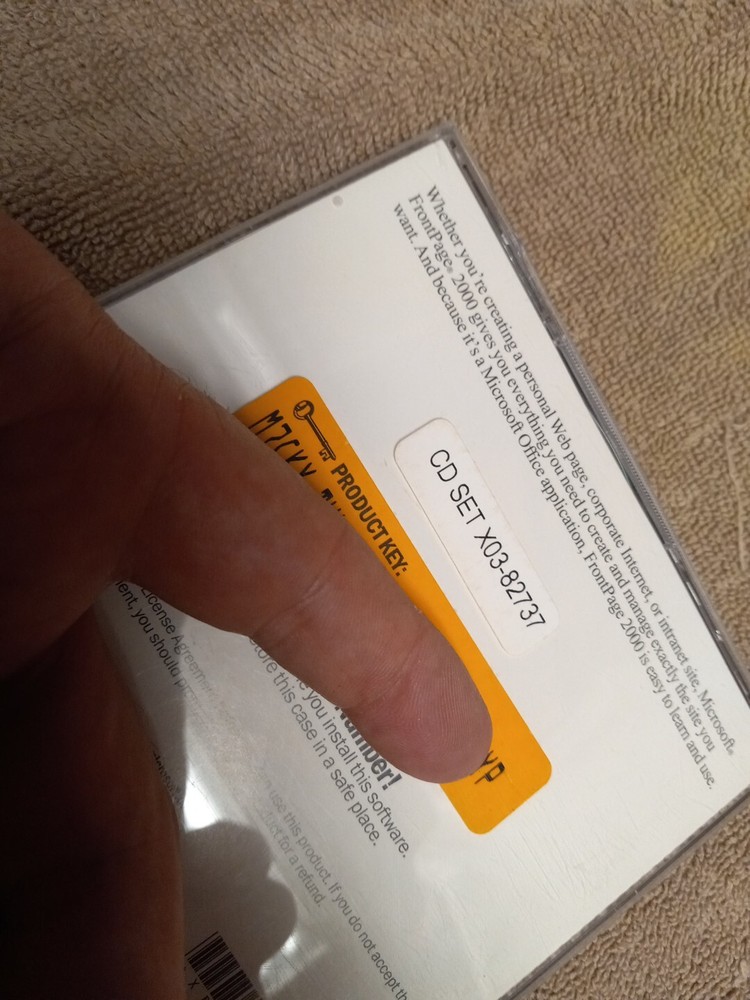 Microsoft Frontpage 2000 Upgrade With Product Key