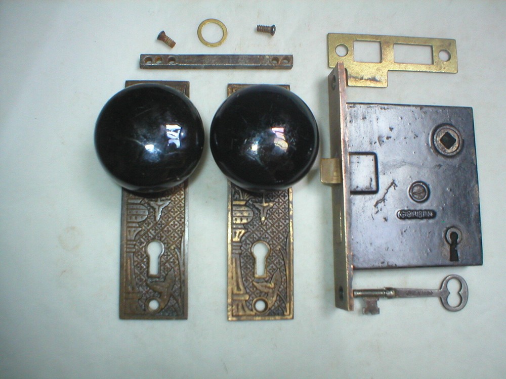 Antique Victorian Era Door Hardware