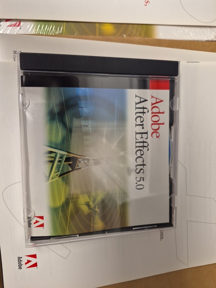 Adobe After Effects 5.0 & 5.5 Software Apple Macintosh w/ User Manuals & Plugin!