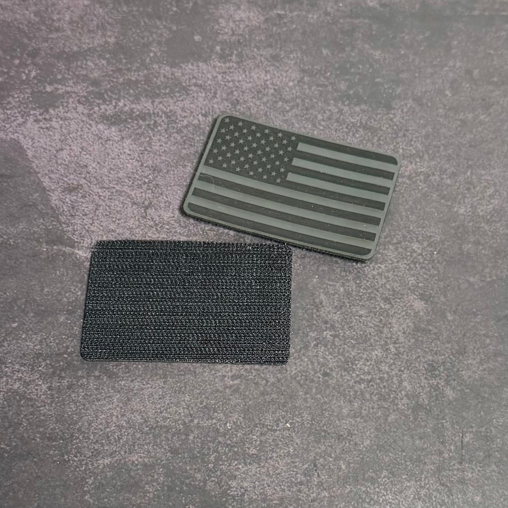 American Flag Tactical Morale Patch, Composite Engraved, 2" X 3", Hook & Loop