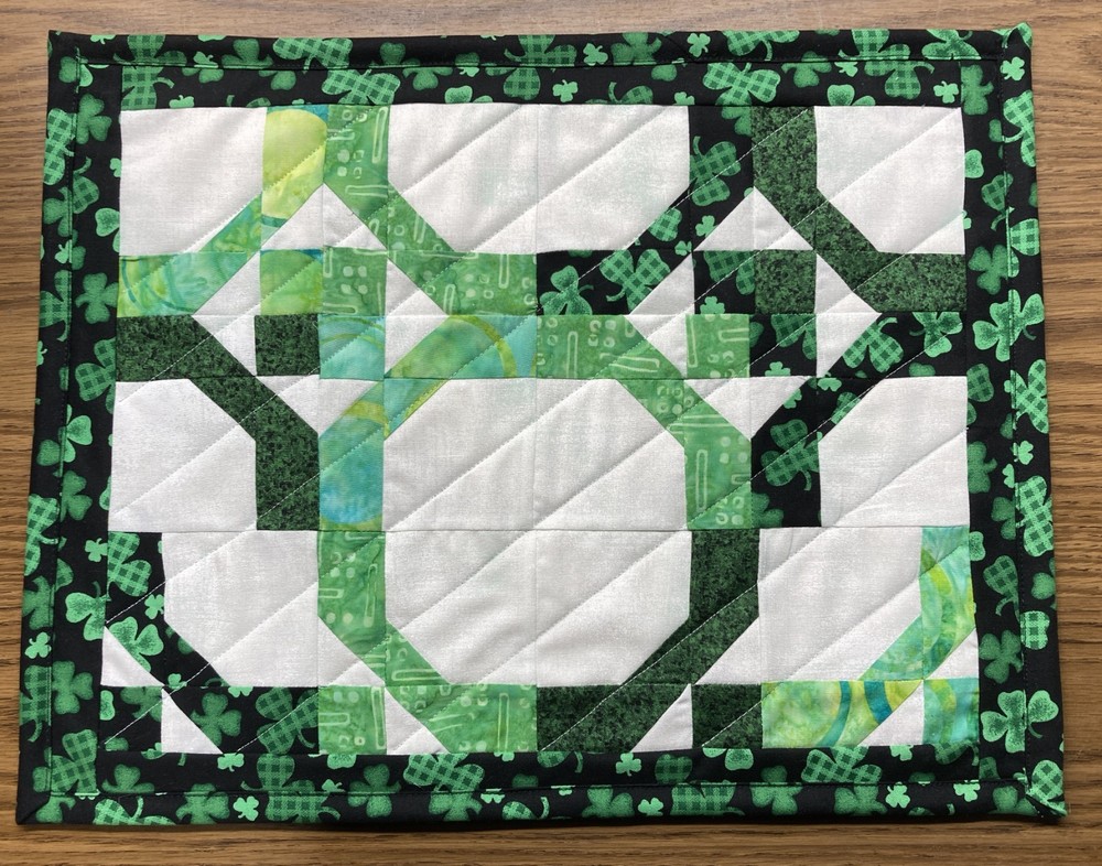 March Irish Chain Table Topper