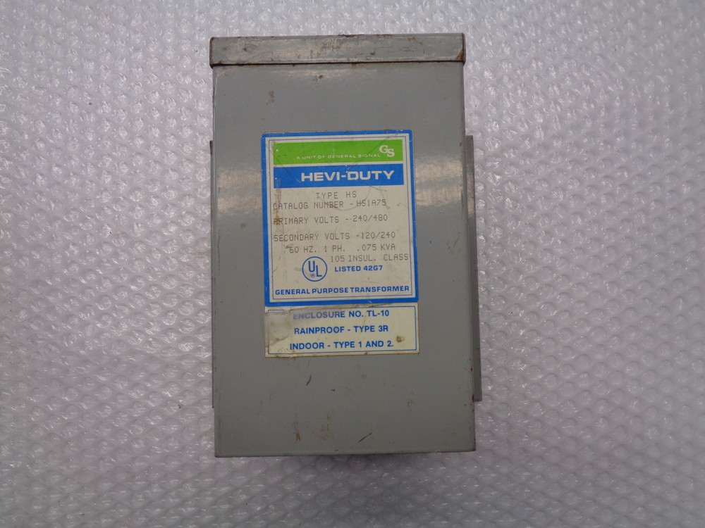 GENERAL SIGNAL HS1A75 TRANSFORMER (AS PICTURED) UNMP