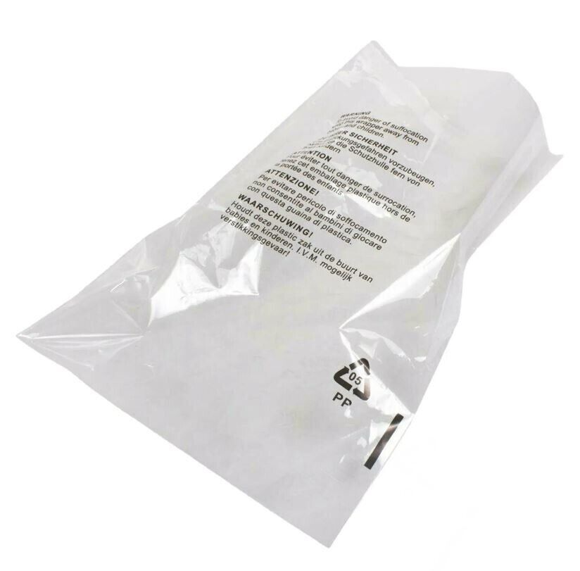 Poly Bags Suffocation Warning Clear Merchandise 1.5 mil For Amazon