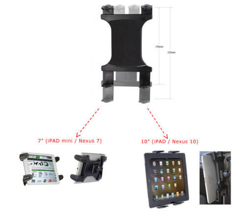 7"-12" Universal Tablet Tripod MOUNT for Apple iPad Pro Air Surface Pro Book 4
