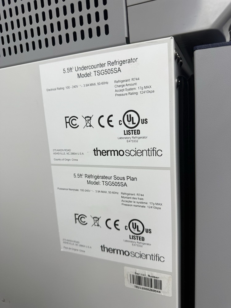 Thermo Scientific TSX505SA 5.5ft Undercounter Refrigerator