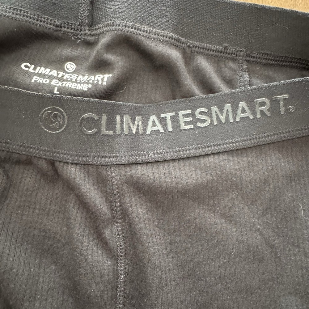 ClimateSmart Pro Extreme Base Layer Pants Men’s Sz Large Black Stretch EUC