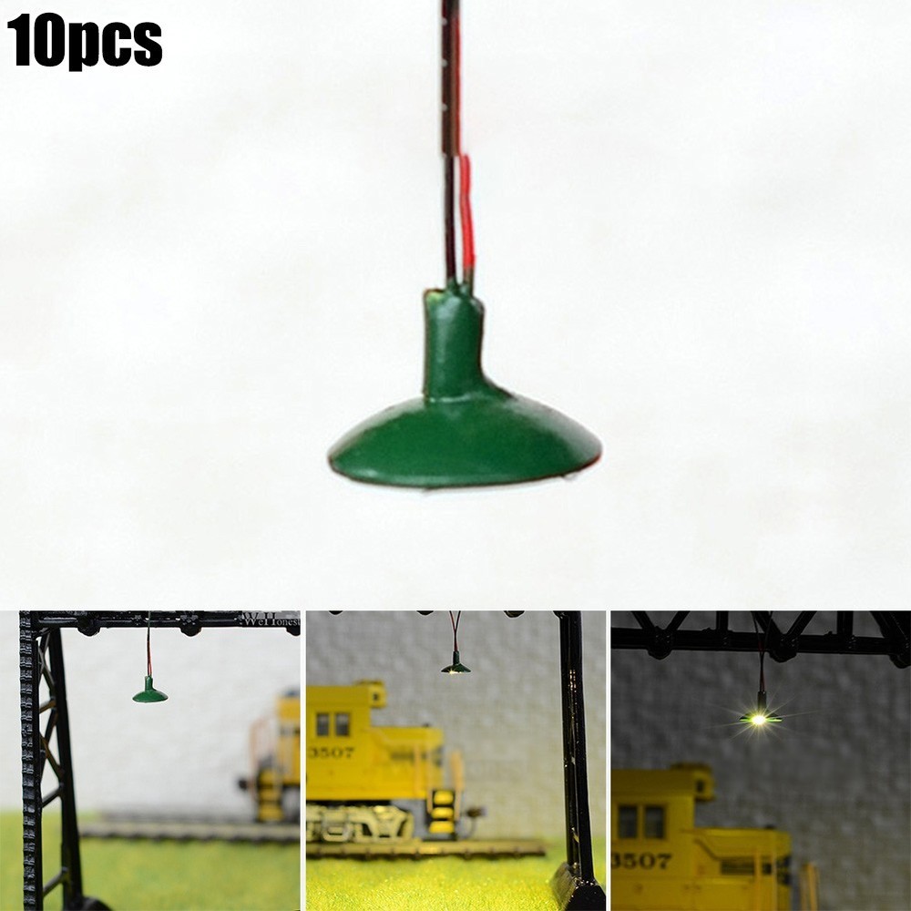10PC Replacement Painted Lights Ceiling Lamps Disc Diameter 6mm HO Scale Layouts