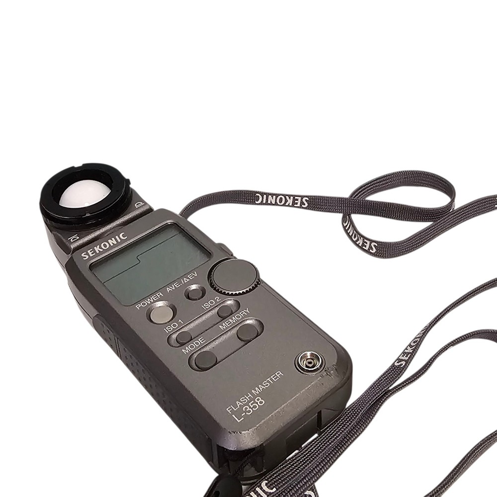 Sekonic Flash Master Digital L-358 Camera Light Meter Module Strap Case