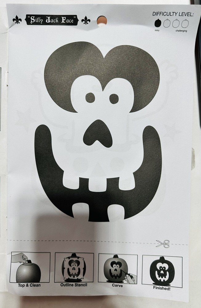 4-Tools & 8 Patterns Halloween Pumpkin Carving Kit - Hyde & EEK! Boutique™