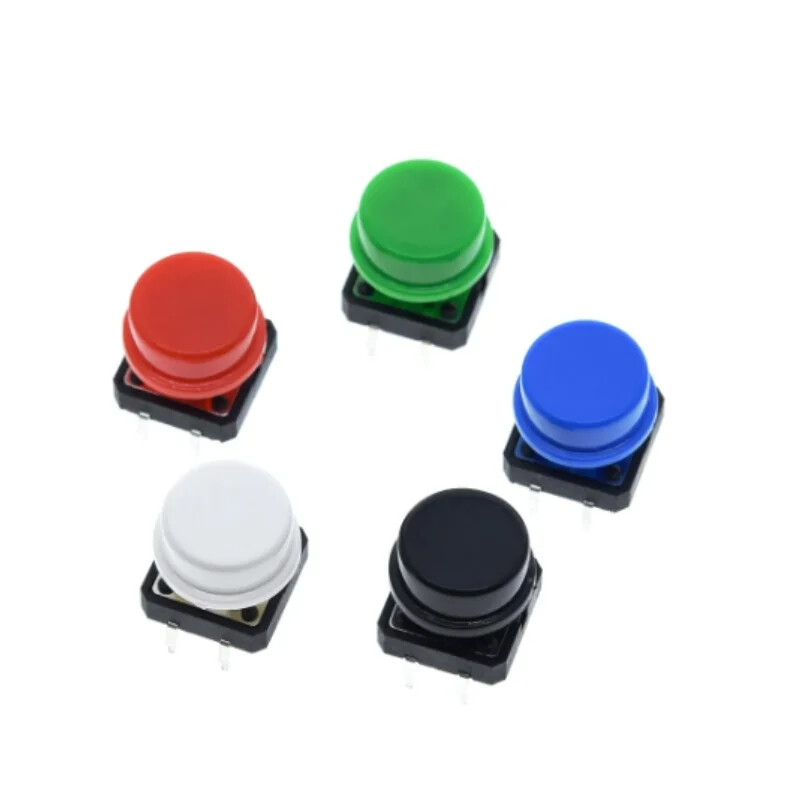 25pcs Tactile Push Button Switch Momentary Micro switch button + 25pcs Tact Caps