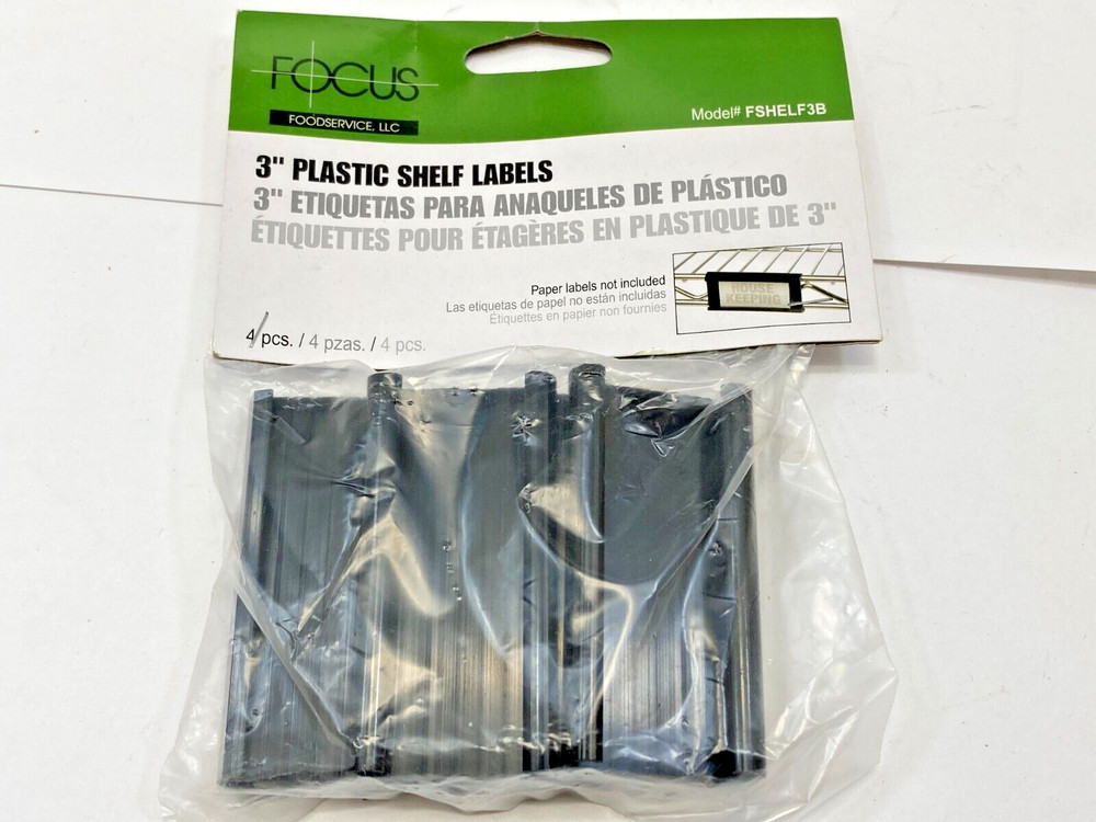 4 Pcs Plastic Label Shelf Labels Wire Shelving Reusable Tag Shelves