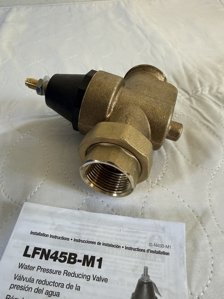Watts LFN45B-M1 1" Brass Water Pressure Reducing Valve Lead Free