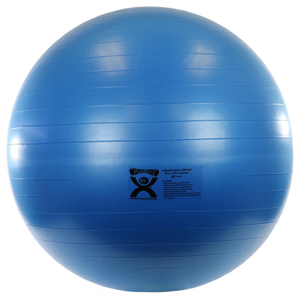 Inflatable Exercise -Blue 33.5", Durable Extra Thick Non-Slip Stability for C...