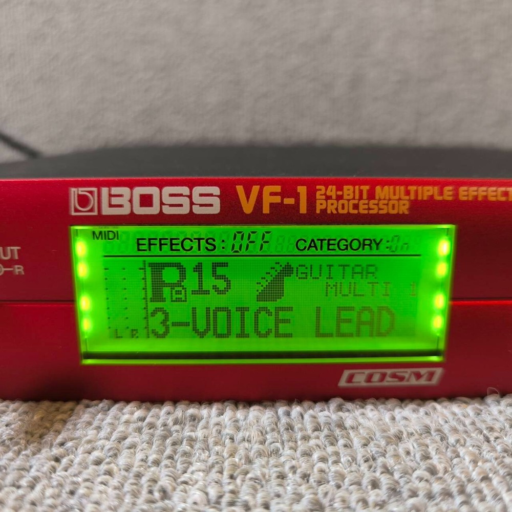 BOSS VF-1 24-Bit Multi-Effects Processor Made in Japan With Power Supply ※READ