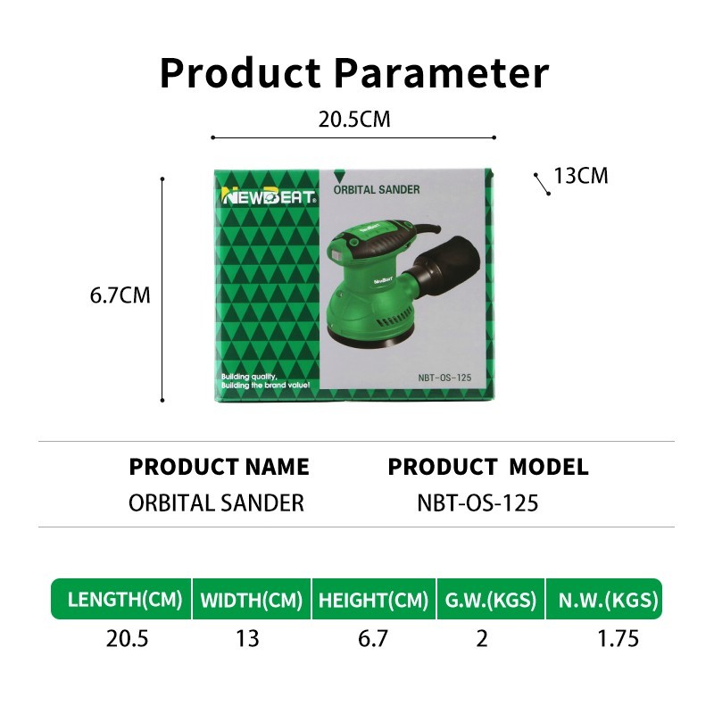 5" Random Orbit Sander Kit 320W Variable Speed with Sanding Discs & Brushes