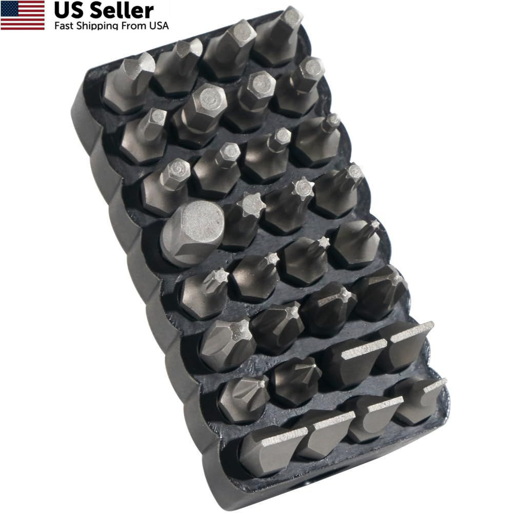 Klein Tools 32526 Standard Tip Bit Set, 32-Piece Small, Gray