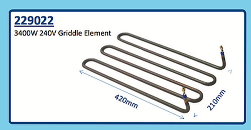 3400W 240V GRIDDLE ELEMENT 229022