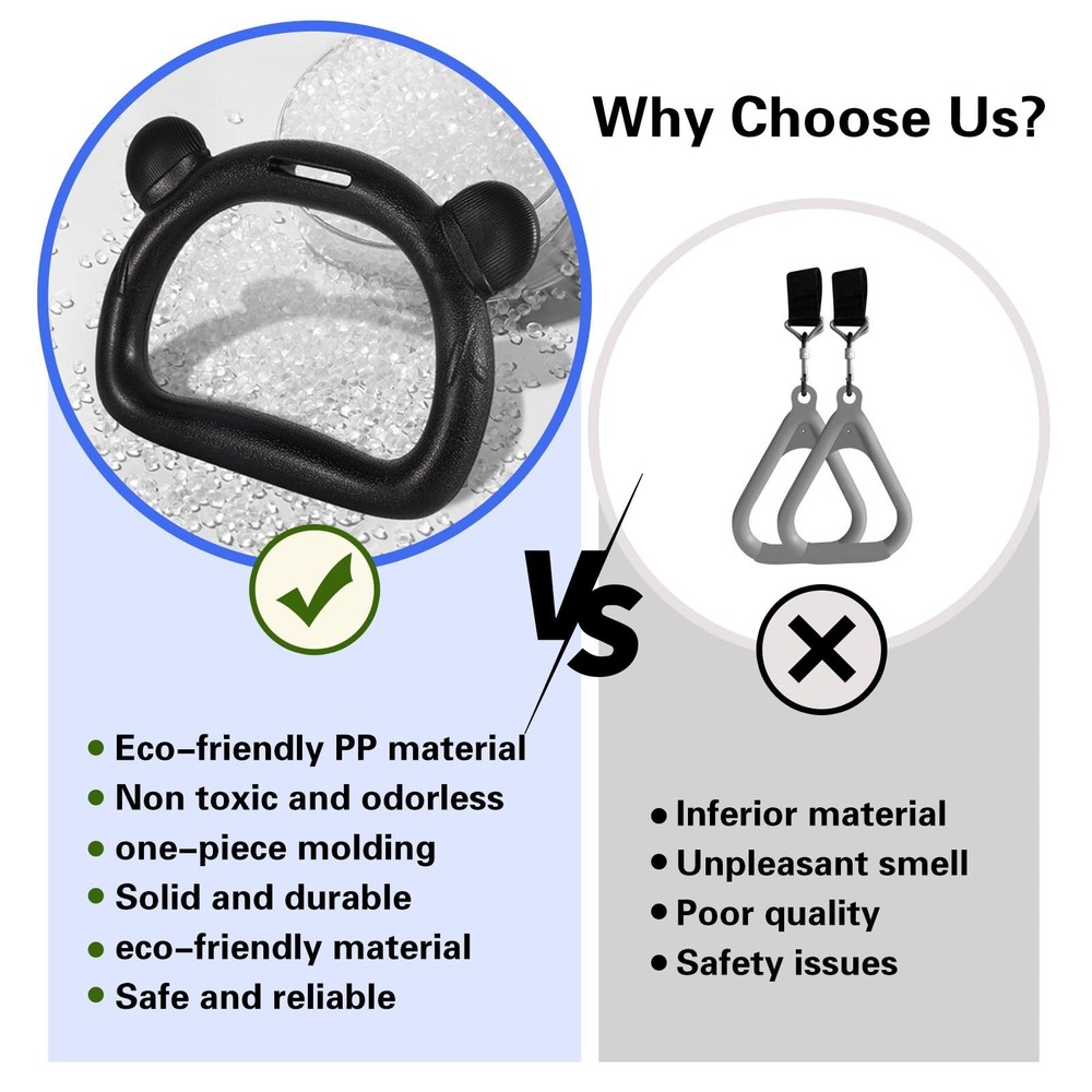 Adjustable Gymnastics Rings for Home Workouts & Strength Training