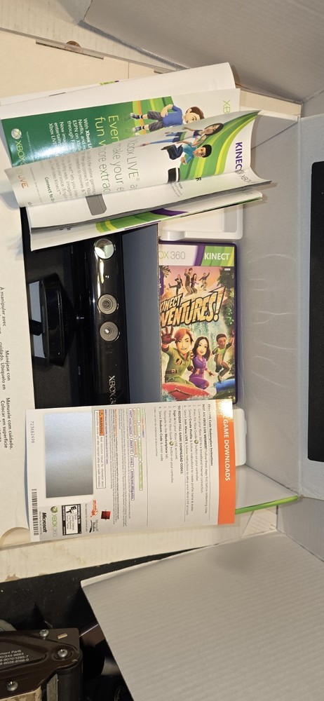 Microsoft Xbox 360 Kinect Sensor in Box with 3 games