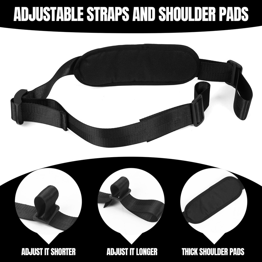 4 Pcs Tree Stand Backpack Straps Carrying Shoulder Strap Treestand black