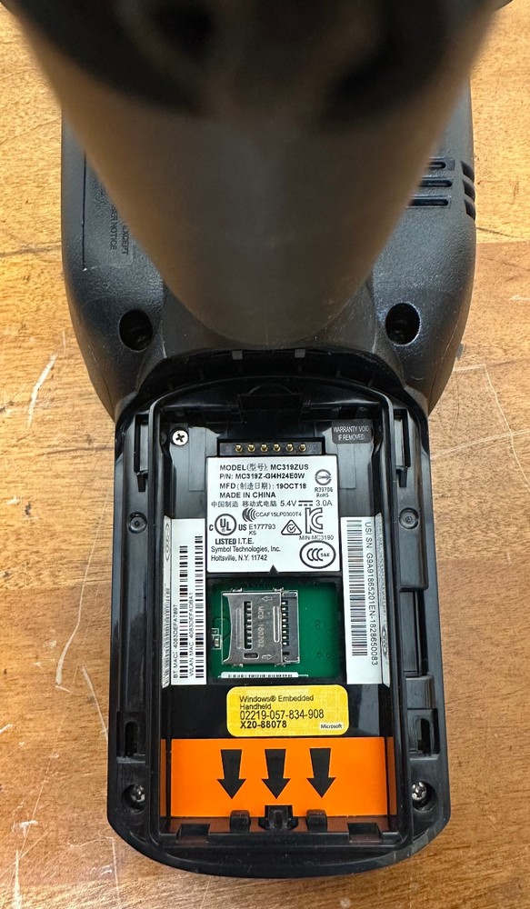Symbol MC319ZUS Handheld RFID Mobile Computer Terminal Barcode Scanner