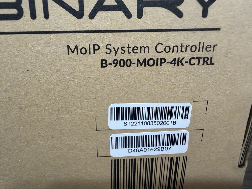 Binary B-900-MOIP-4K-CTRL System Controller | New in Box |