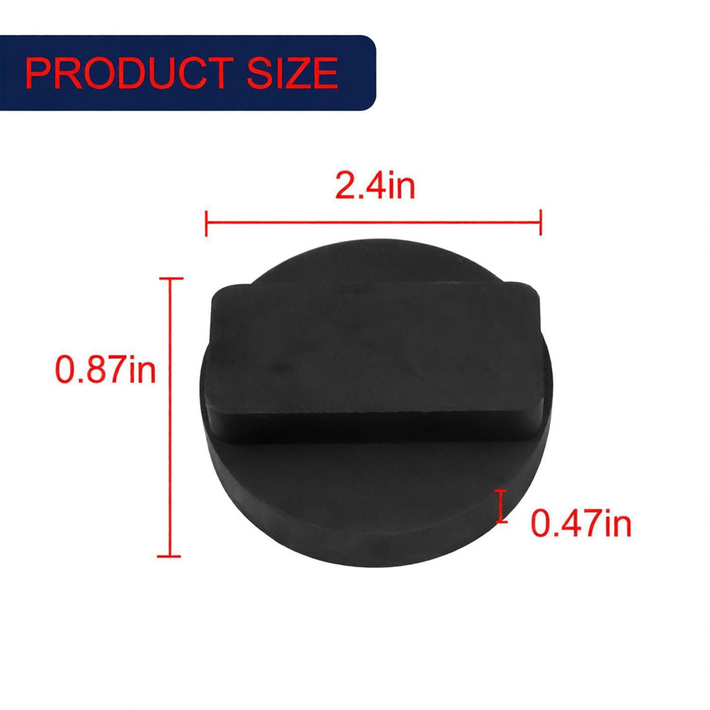 4pcs 0.87"x2.36" Jack Pad Support Rubber Frame Rail Protector Adapter for BMW