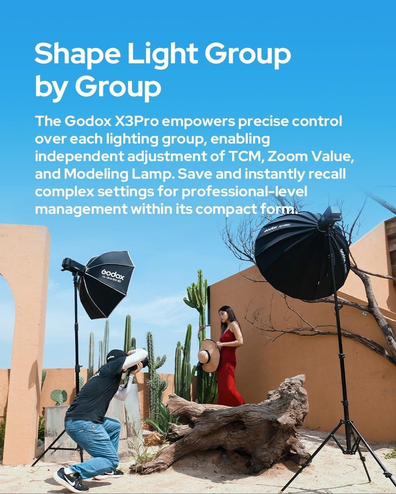 X3 PRO S Shutter Control Flash Trigger (𝐗𝟑-𝐒 𝐔𝐩𝐠𝐫𝐚𝐝𝐞) for Sony Blue...