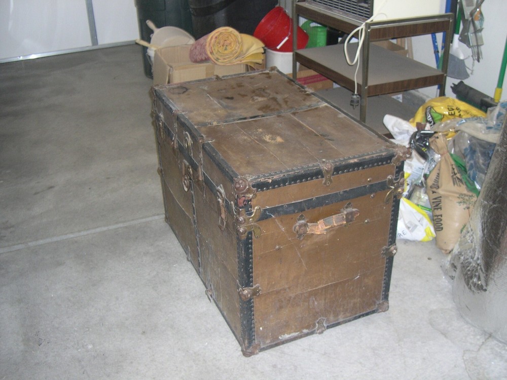 Antique steamer trunks chests