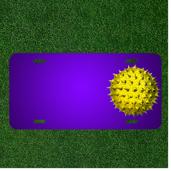 Custom Personalized License Plate With Add Names To Grain Plant Pollen