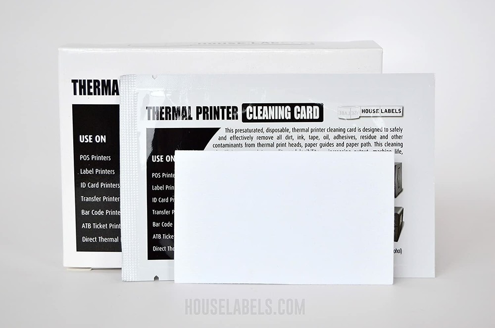Zebra Dymo Rollo Printer Cleaner Card For Shipping Label Direct Thermal Printer