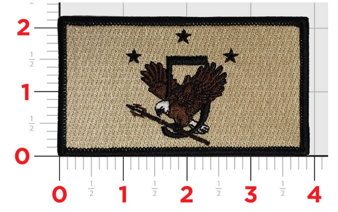 NAVY 5TH FLEET FLAG HOOK & LOOP EMBROIDERED PATCH