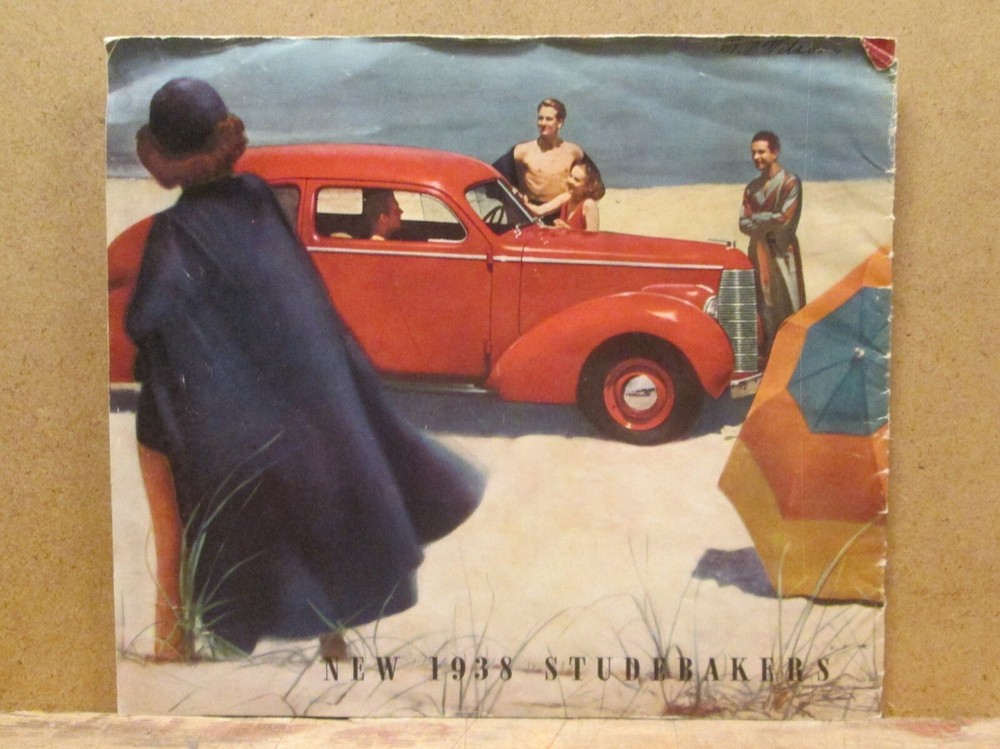 1938 STUDEBAKER Original 24 Page FULL LINE SALES BROCHURE