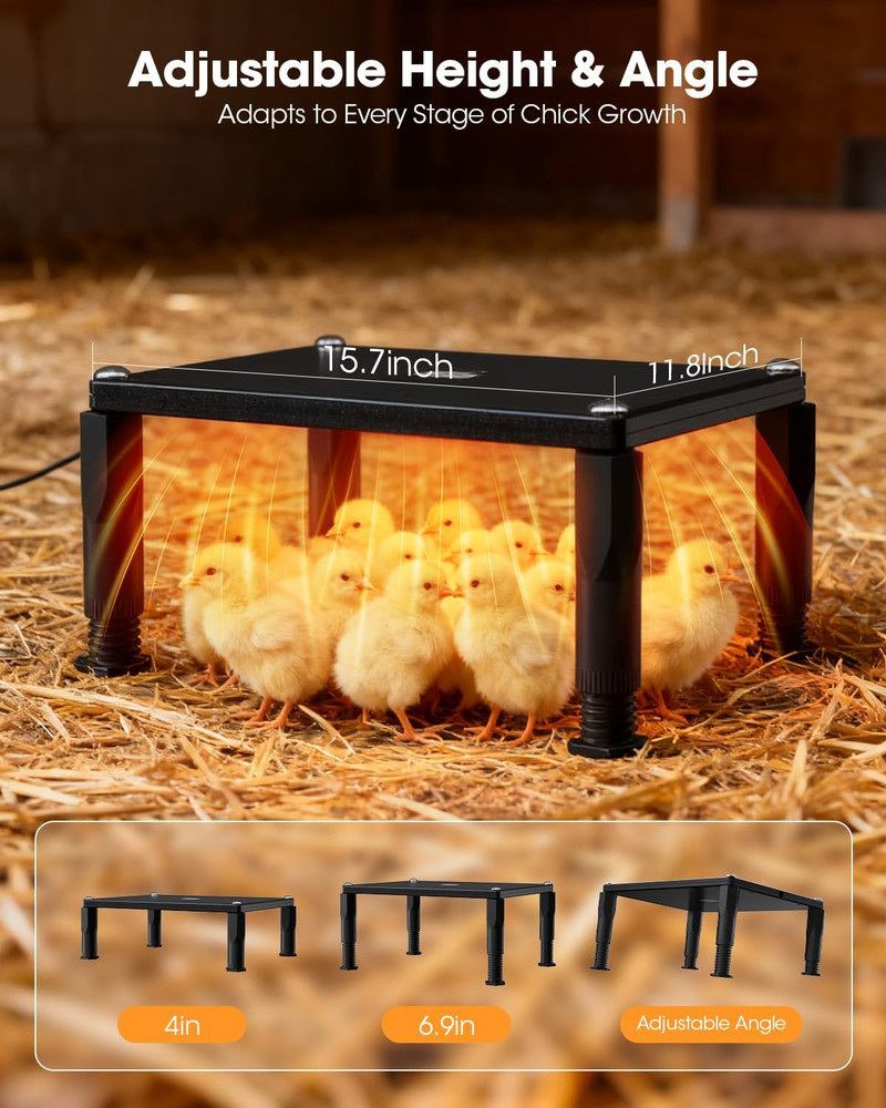 Brooder Heater for Chicks,Chicken Brooder with APP & Thermostat,Smart Chicken Co