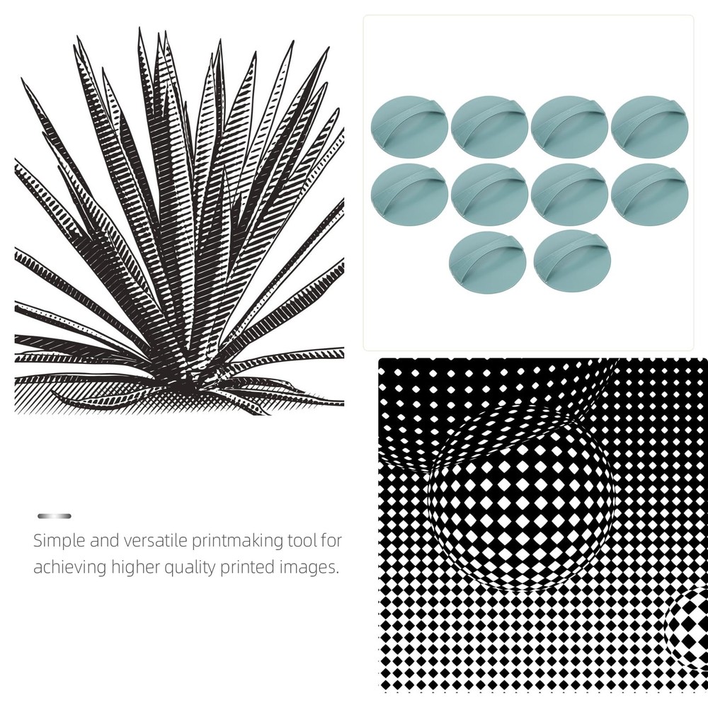 Printing 10 Pcs Printmaking Printmaking Ink Plates Printmaking Printing Tools...