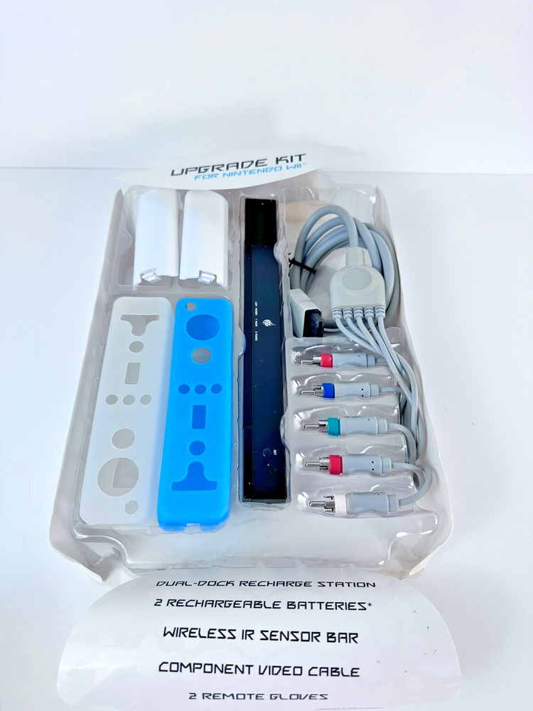 React Upgrade Kit Nintendo Wii Wireless Sensor Bar Component Cable Batteries Set