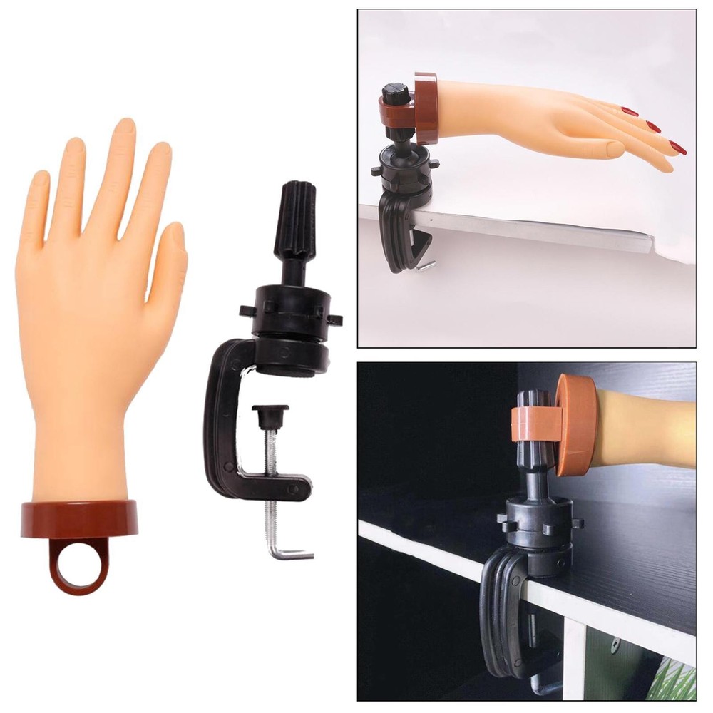 Bendable Nail Trainning Practice Hands Training Display Manicure Mannequin