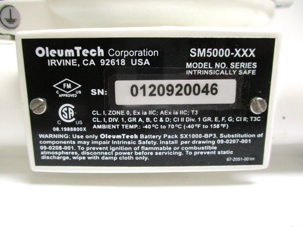 OLEUM TECH , SM-5000-DJ1, WIRELESS DISCRETE DULA INPUT TRANSMITTER