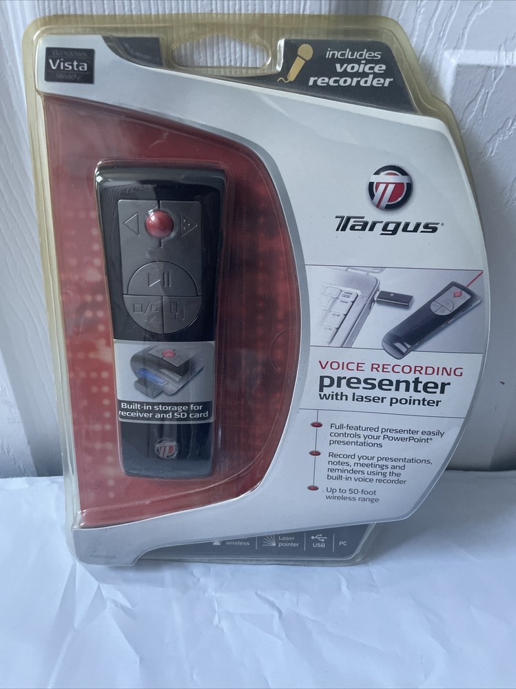 Targus Voice Recording Presenter with Laser Pointer NEW sealed