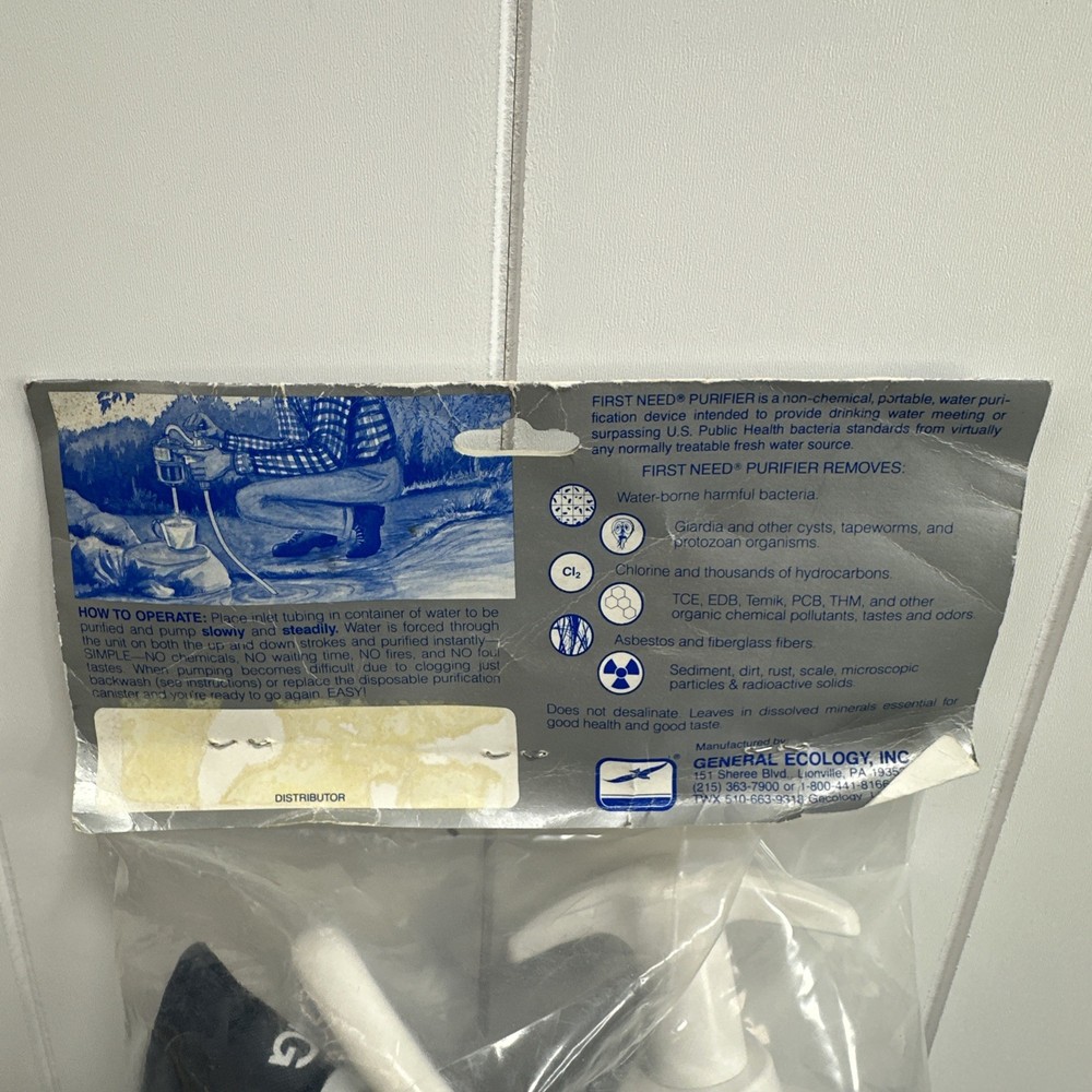 First Need Portable Water Purifier Microfilter Filter Pump Purification System