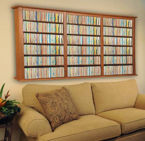 Wall Mount CD DVD Rack 1026 CD 480 DVD Storage Rack - NEW