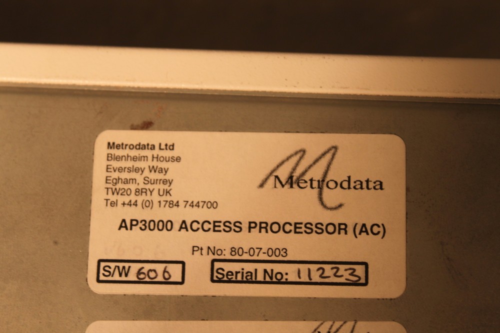 METRODATA AP3000 SATELLITE MULTI-PORT ATM ACCESS PROCESSOR #1