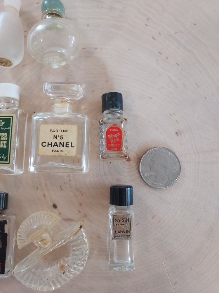 Vintage Mini Glass Perfume Bottles