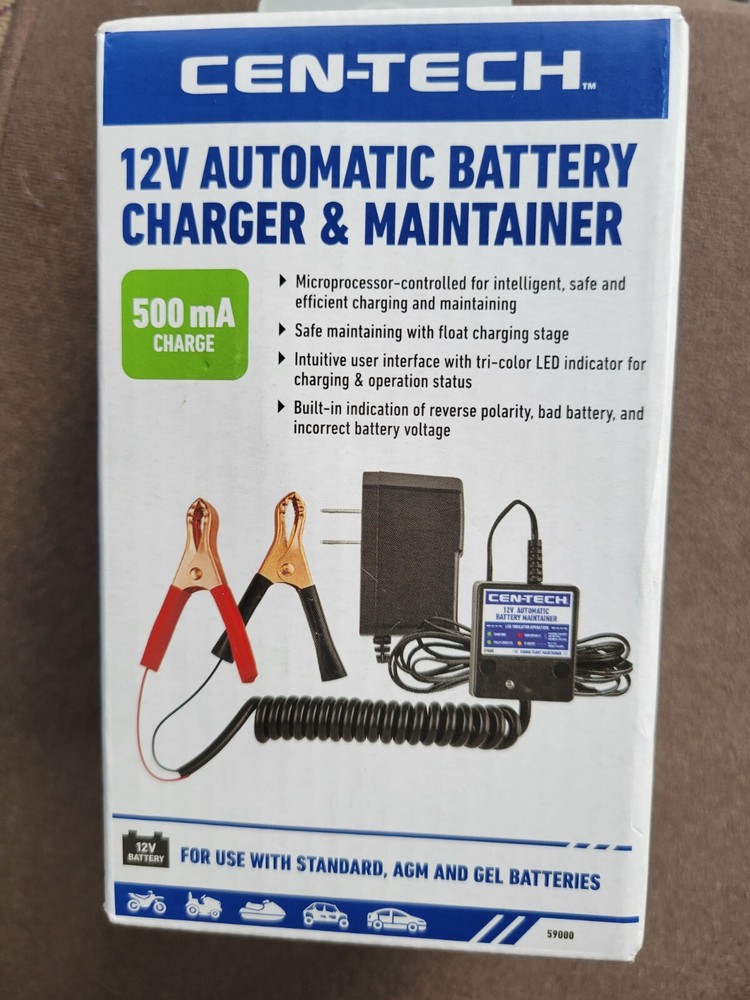 12 Volt Car Battery Charger Maintainer Automatic Float Trickle-NEW-L👀K